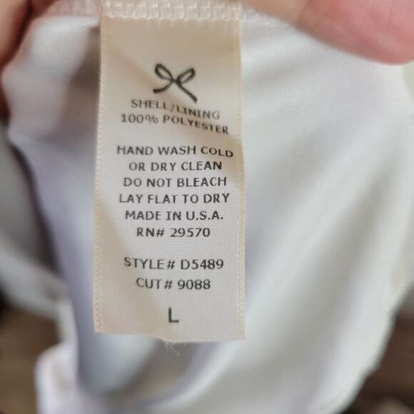 Everly Orange‎ Navy Striped Tunic Dress Large - Picture 6 of 6